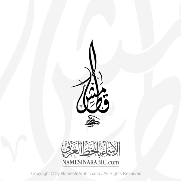 Katamesh Name In Arabic Diwani Calligraphy
